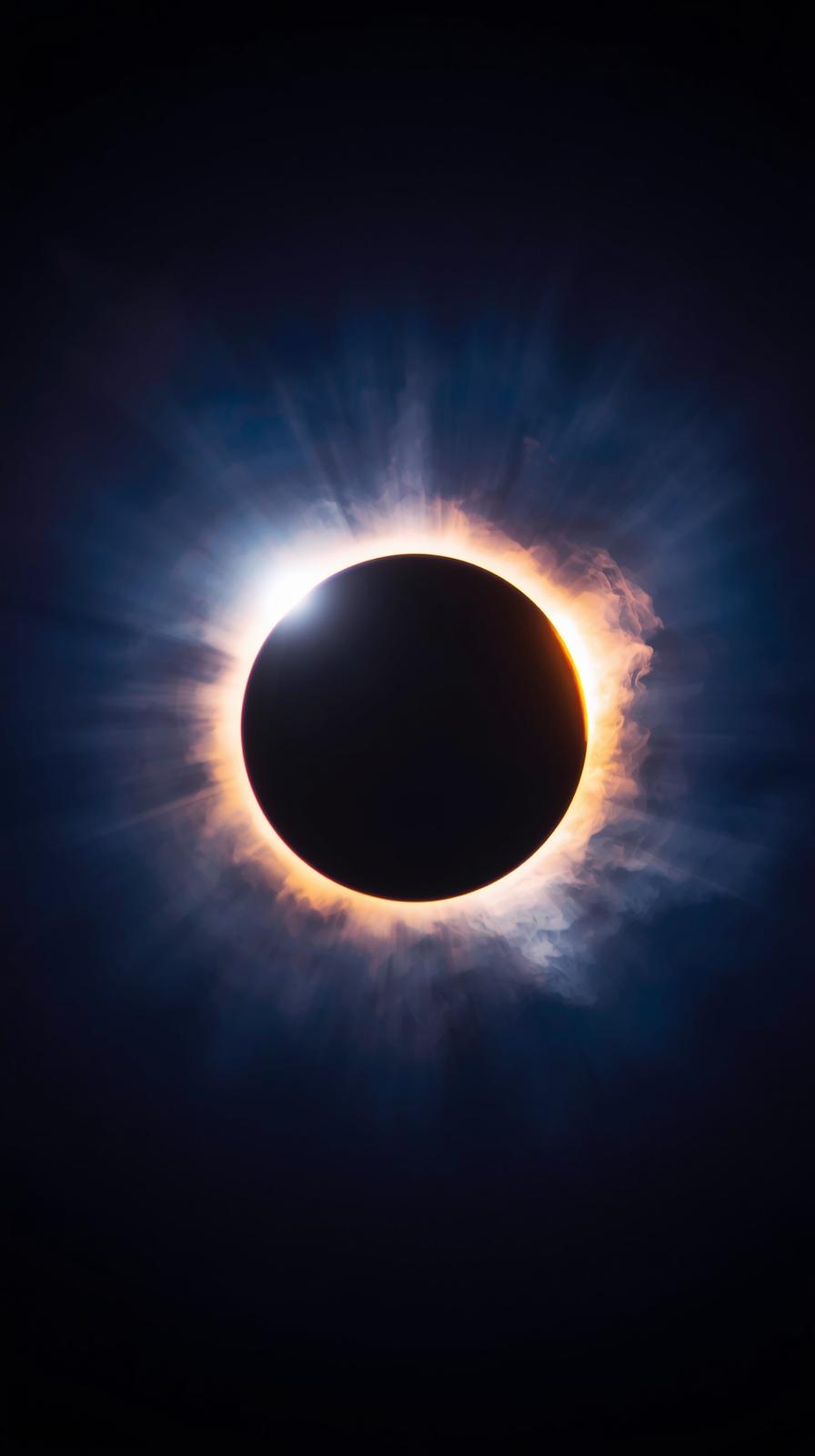 Solar Eclipse Rim Light