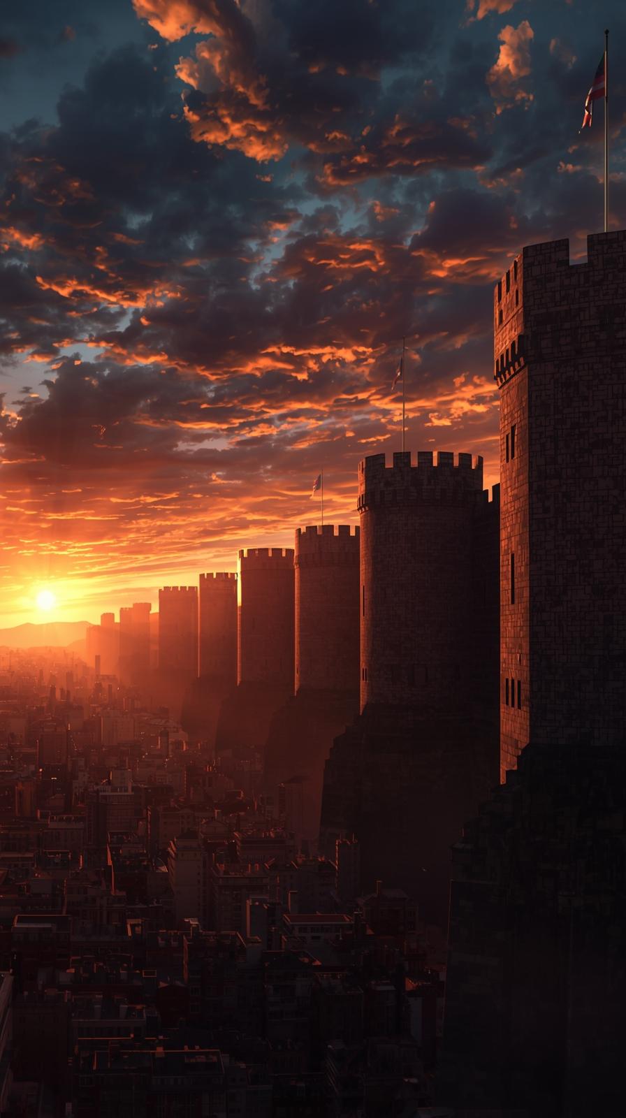 Attack On Titan Wall Skyline