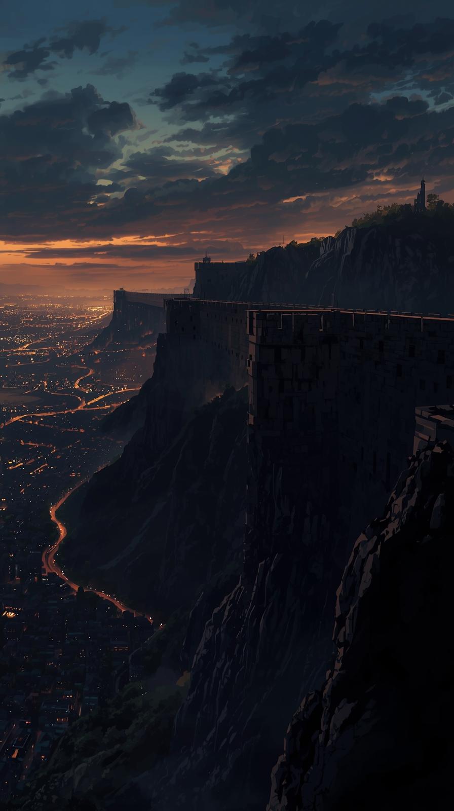 Attack On Titan Wall Skyline