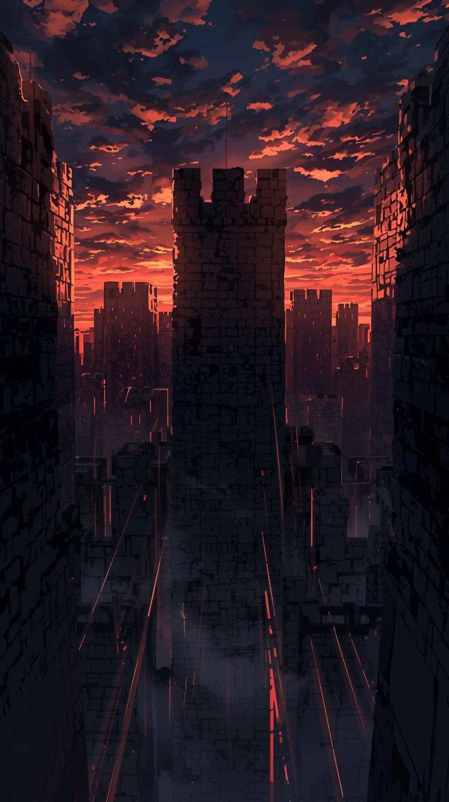 Attack On Titan Wall Skyline