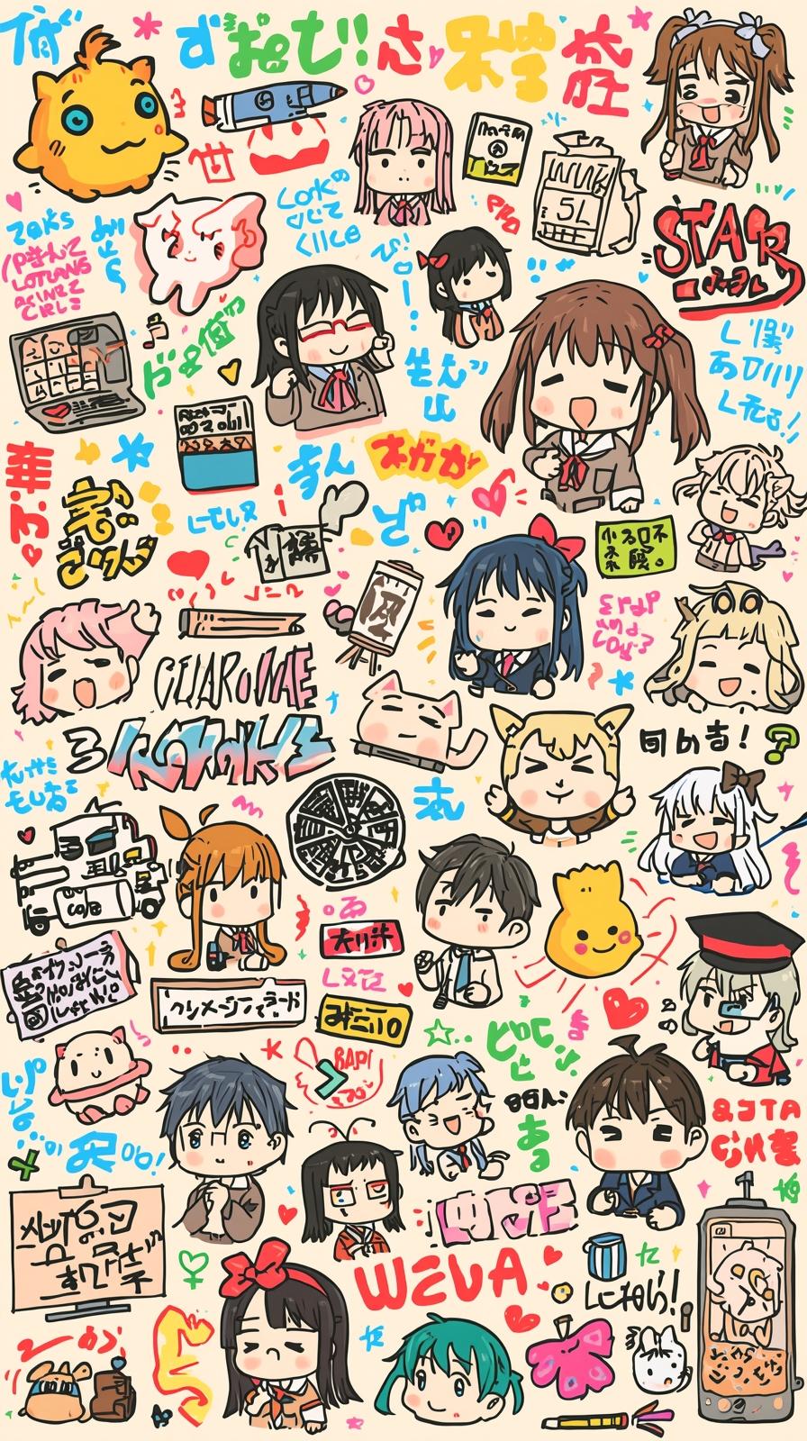 Azumanga DaiohLucky Star Otaku Montage Classroom D