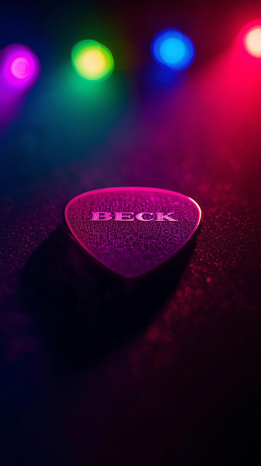 Beck Guitar Pick Stage Lights