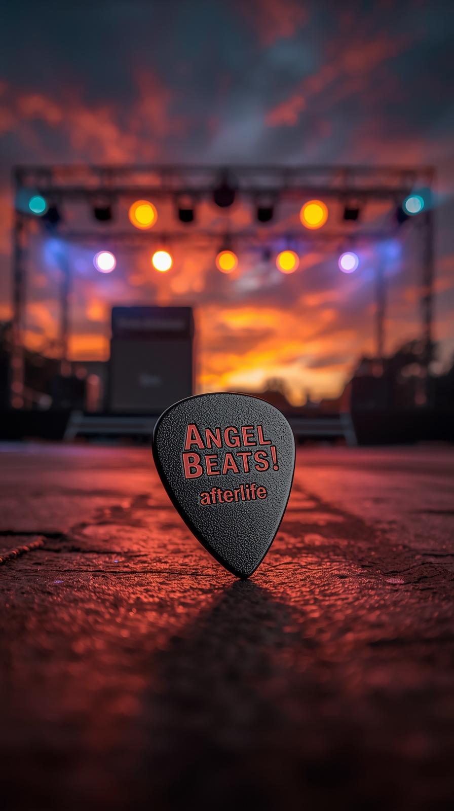 Beck Guitar Pick Angel Beats Afterlife School Suns