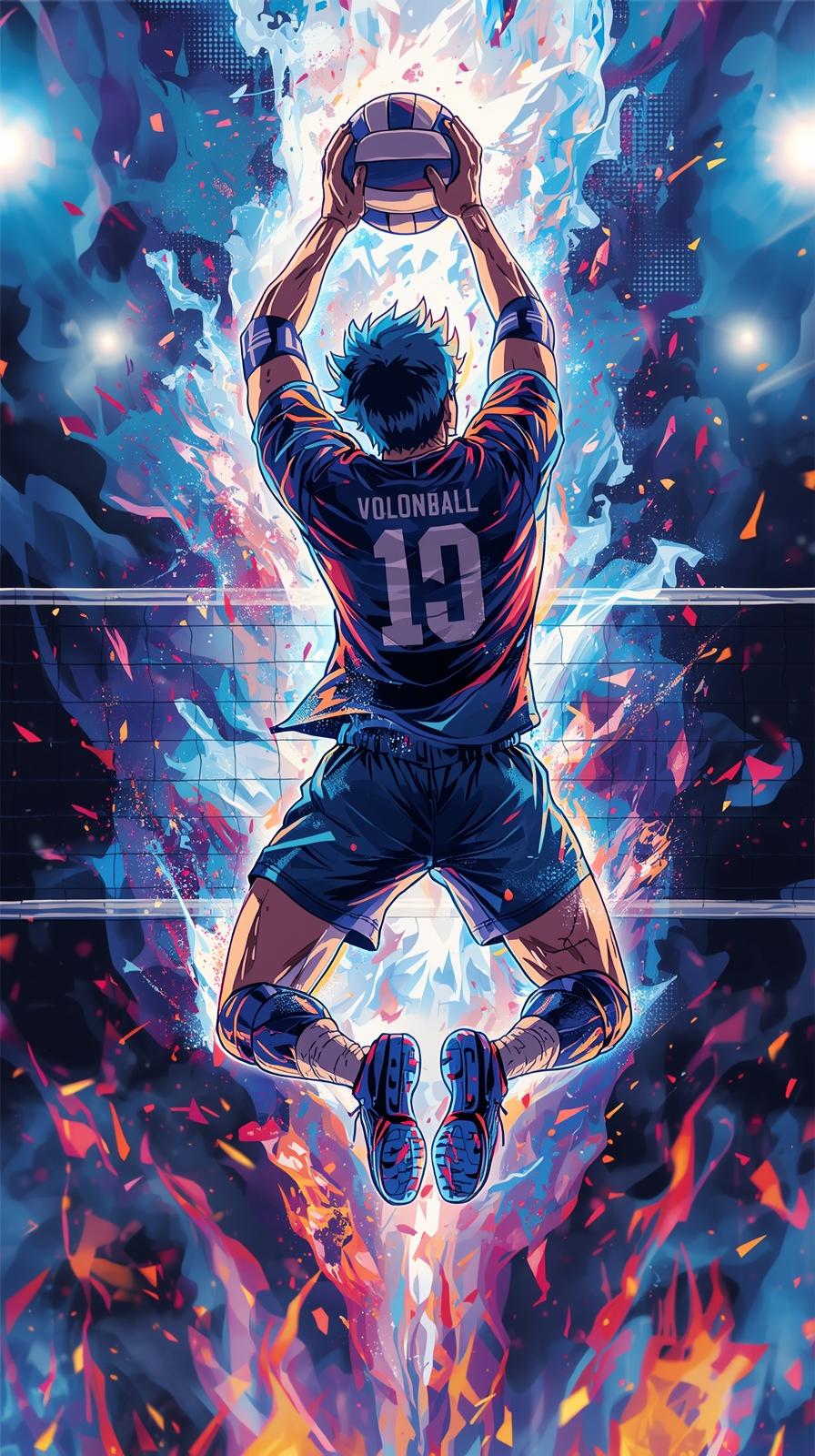 Haikyuu Volleyball Jump Freeze Frame