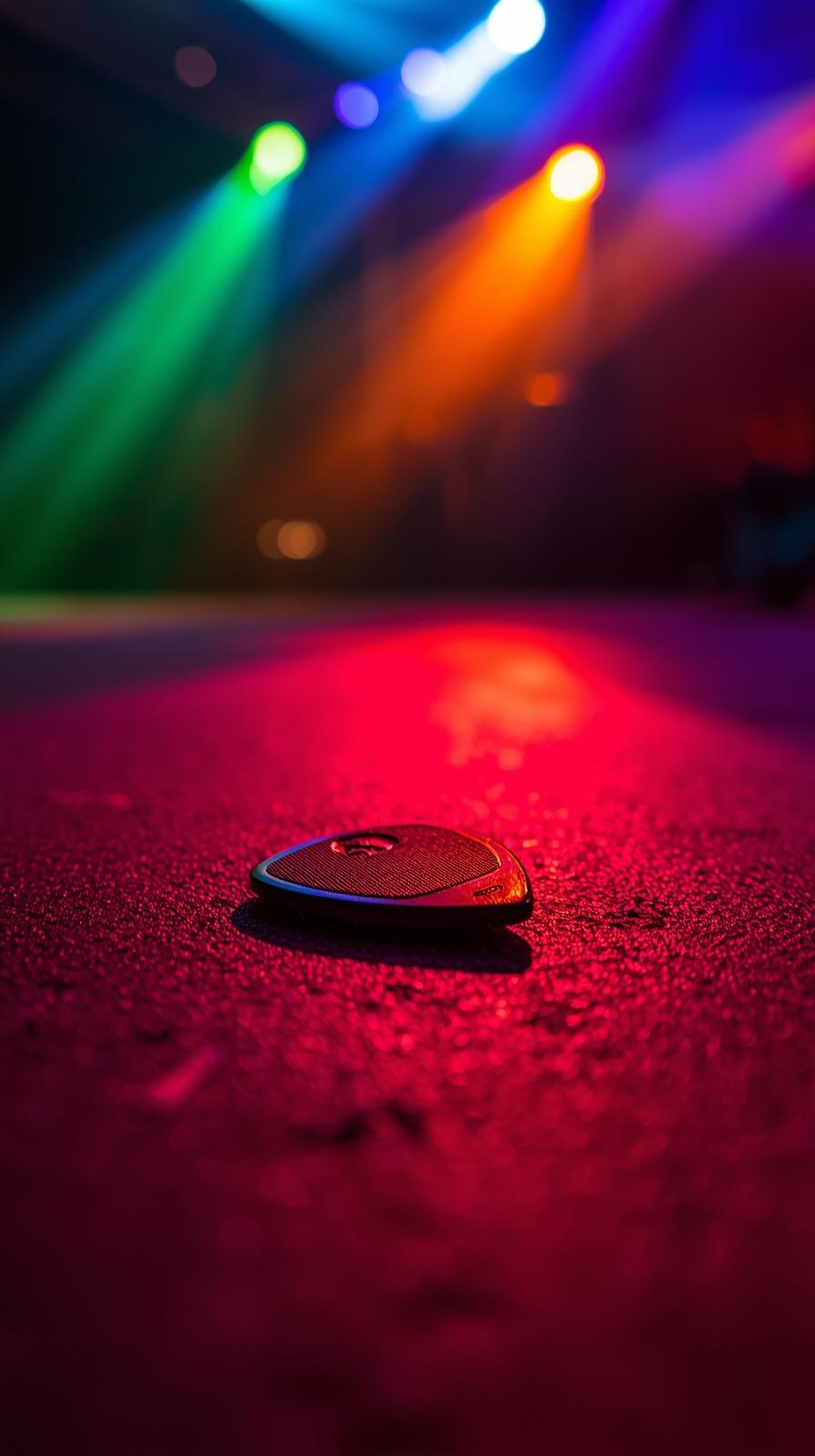 Beck Guitar Pick Stage Lights