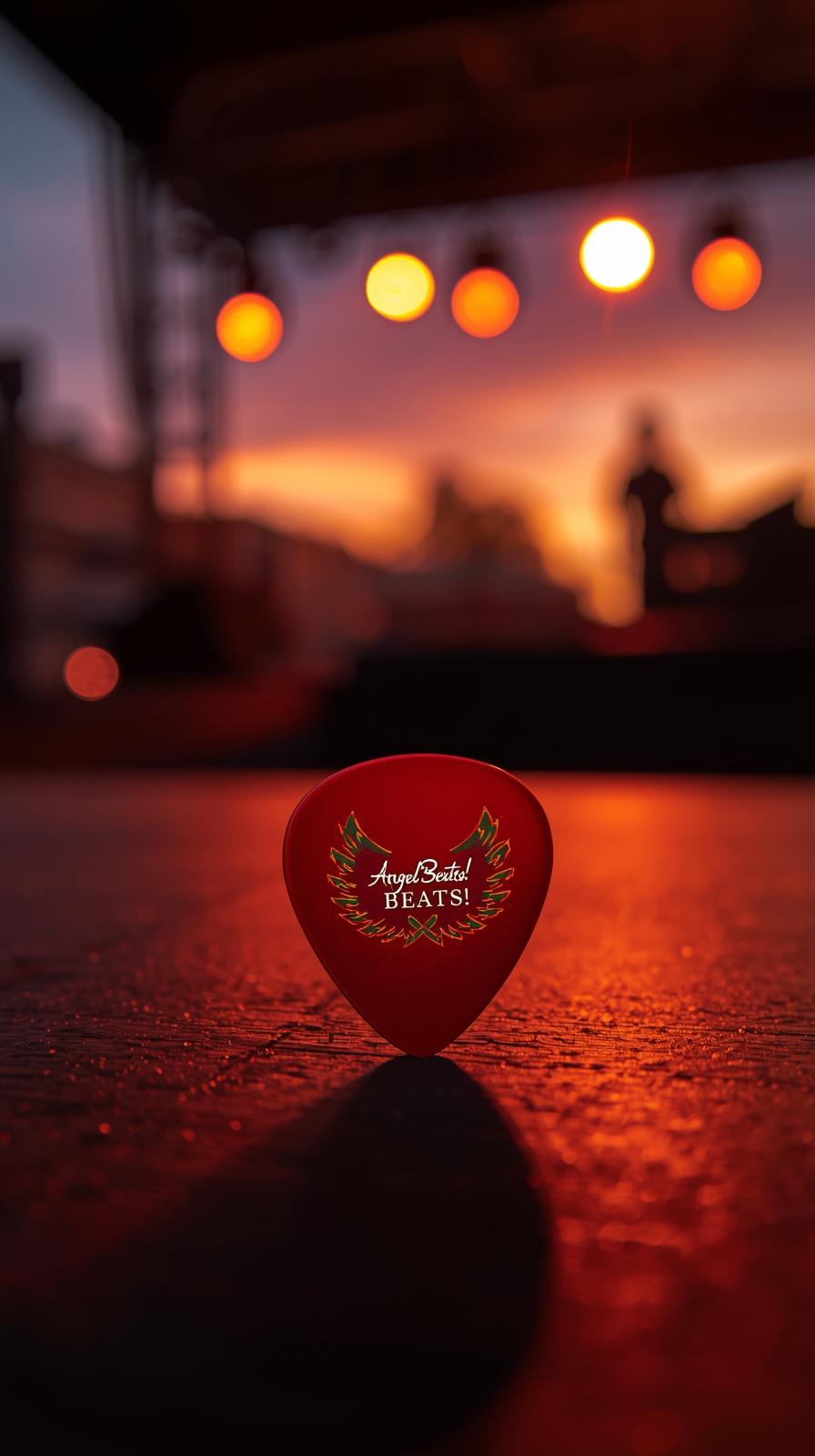 Beck Guitar Pick Angel Beats Afterlife School Suns