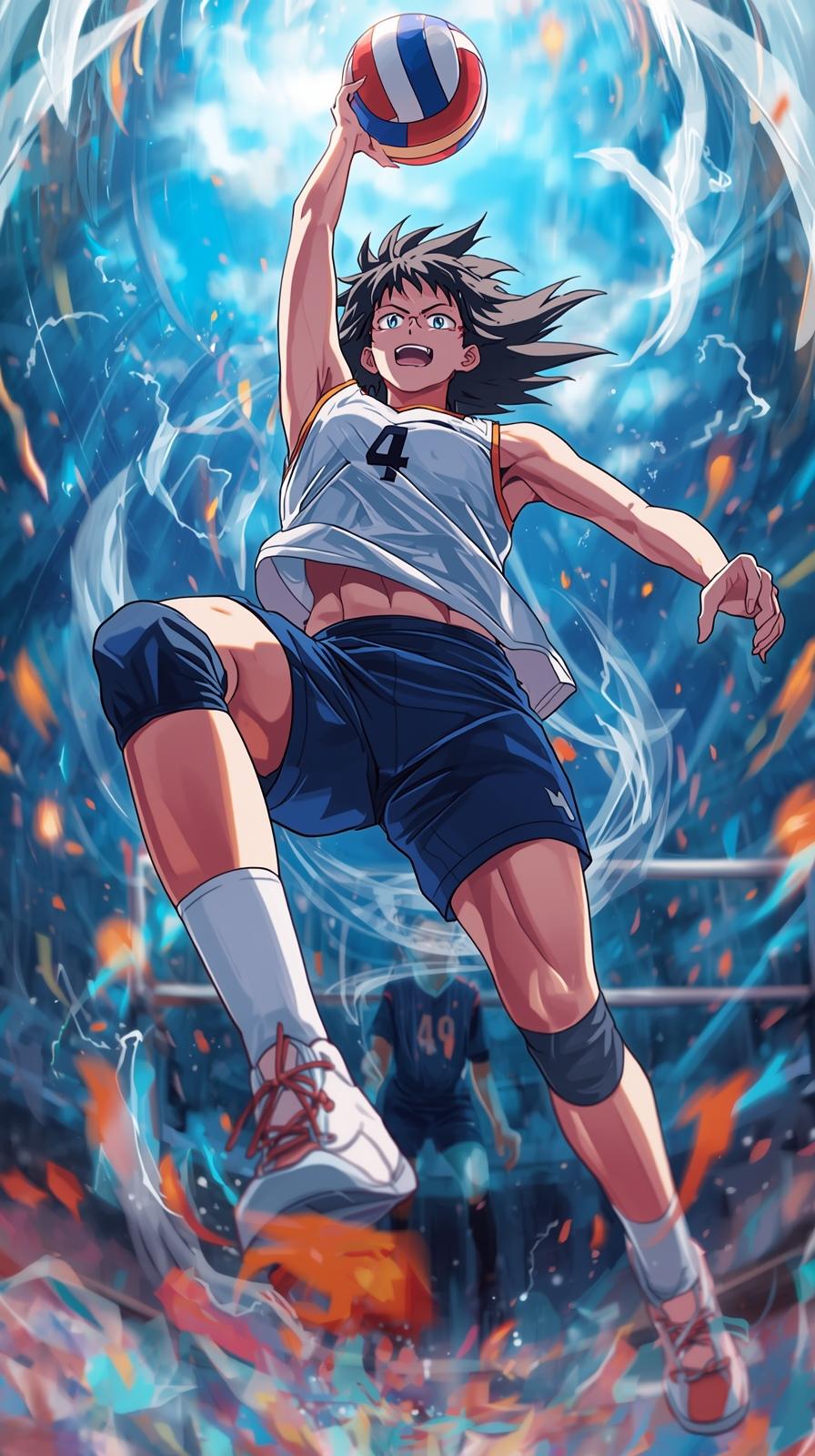 Haikyuu Volleyball Jump Freeze Frame