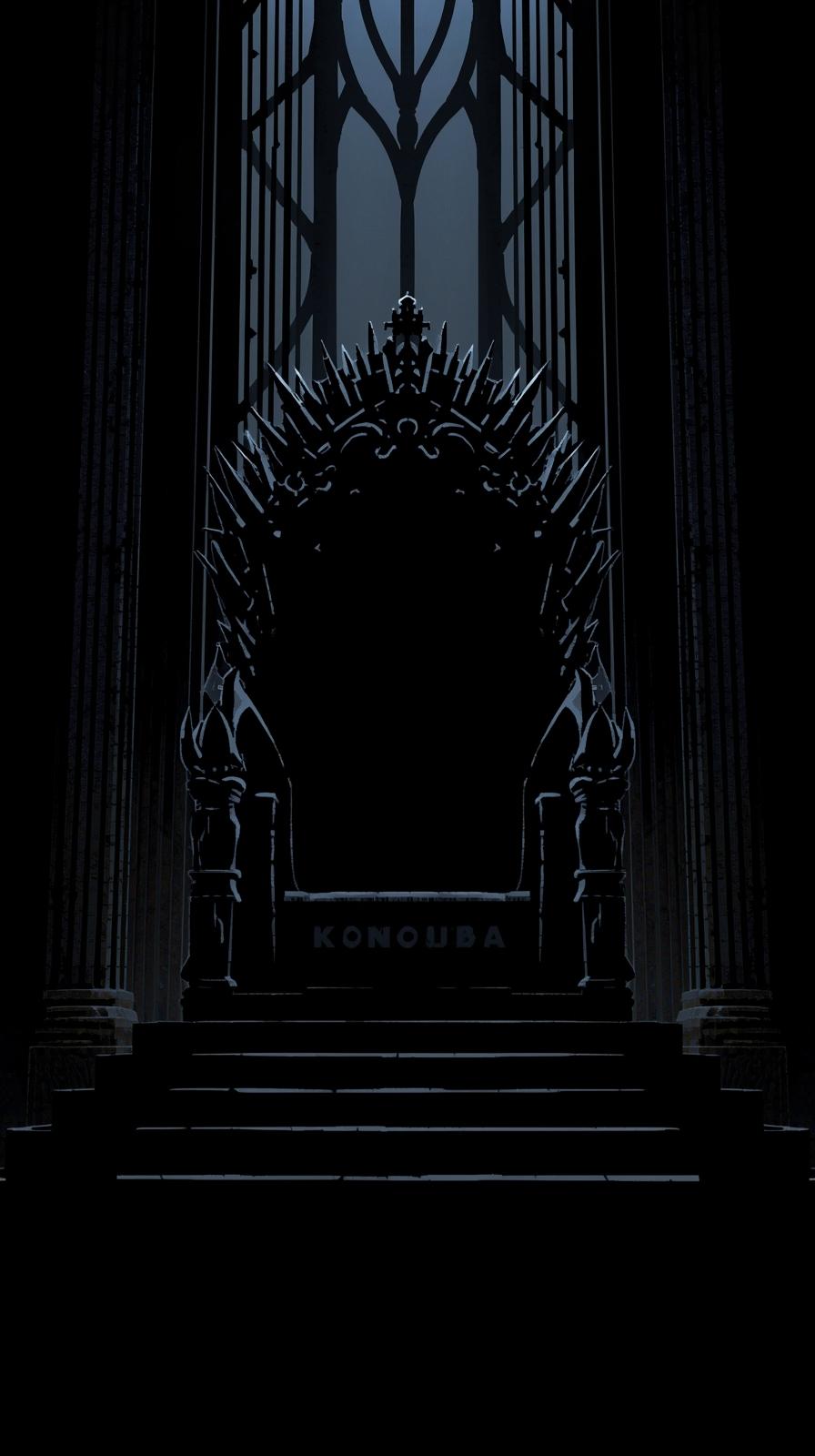 Konosuba ComeOverlord Dark Throne Silhouettedic Pa