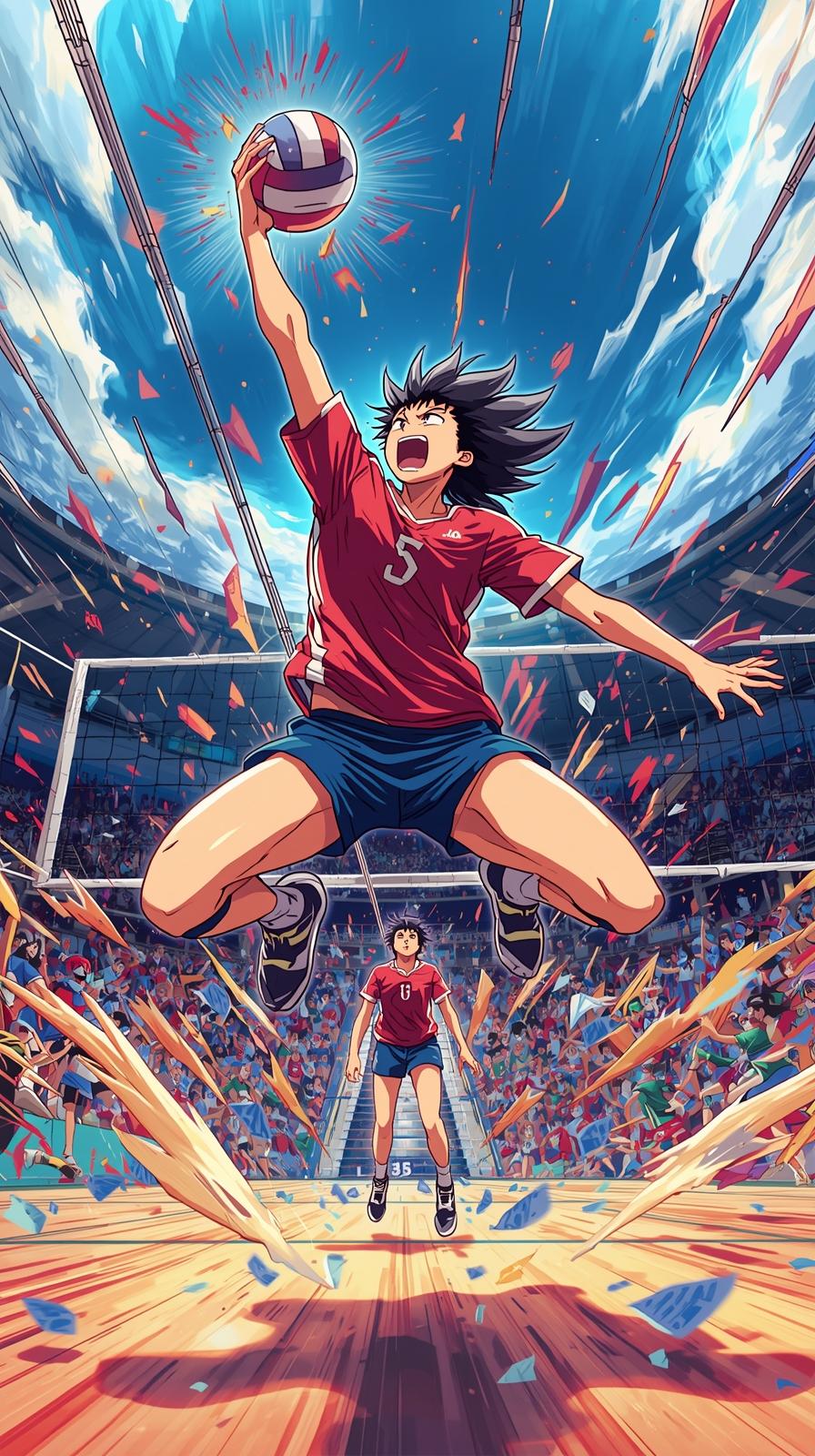 Haikyuu Volleyball Jump Freeze Frame