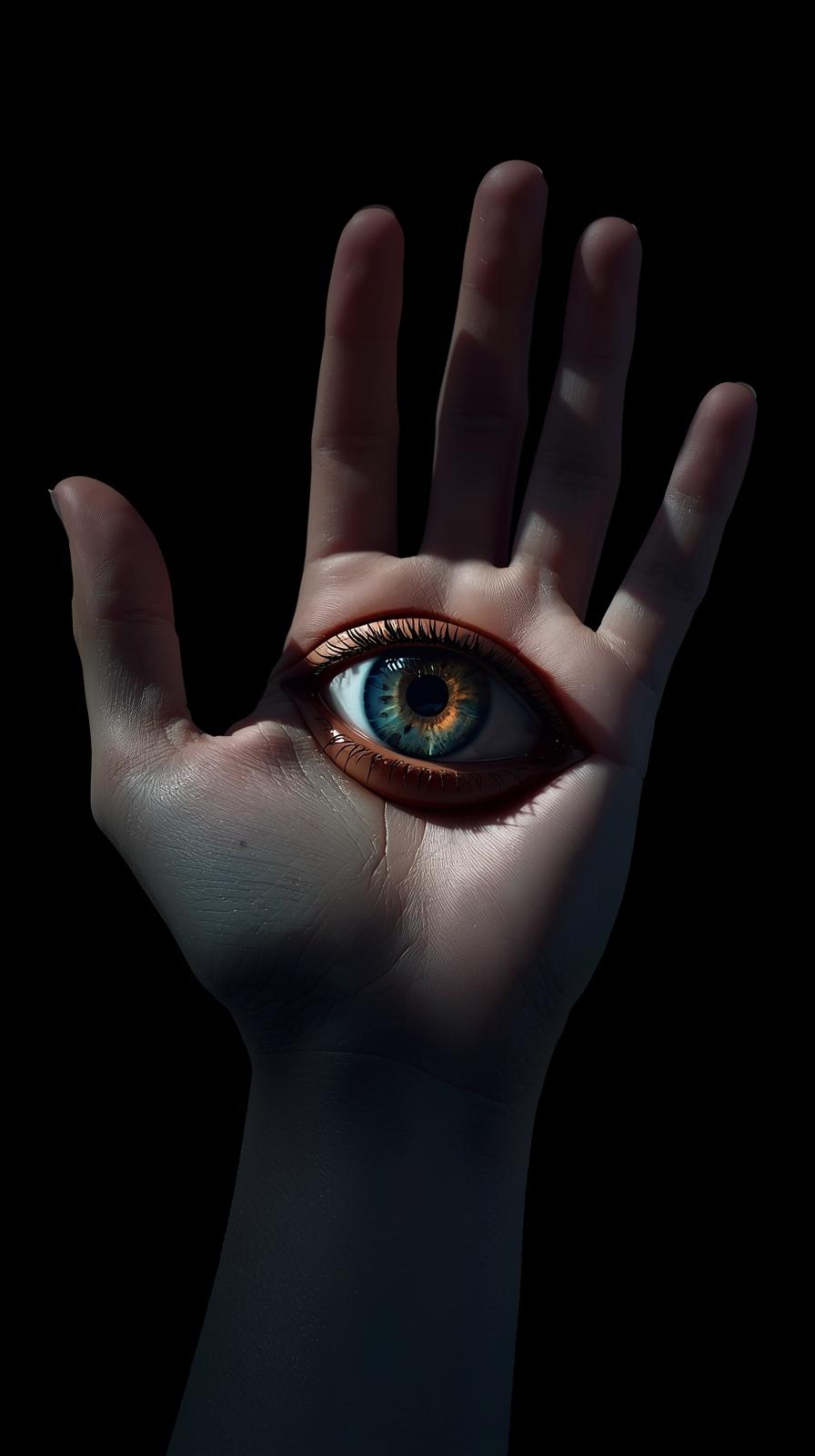Parasyte Hand Eye Shadow