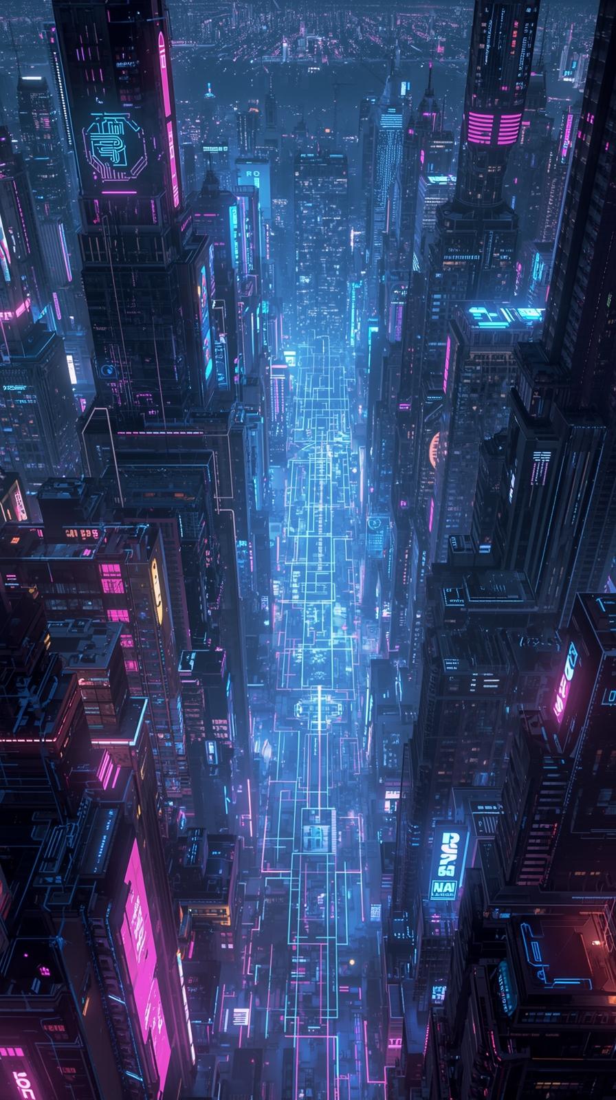 Ghost In The Shell Cyber City Grid