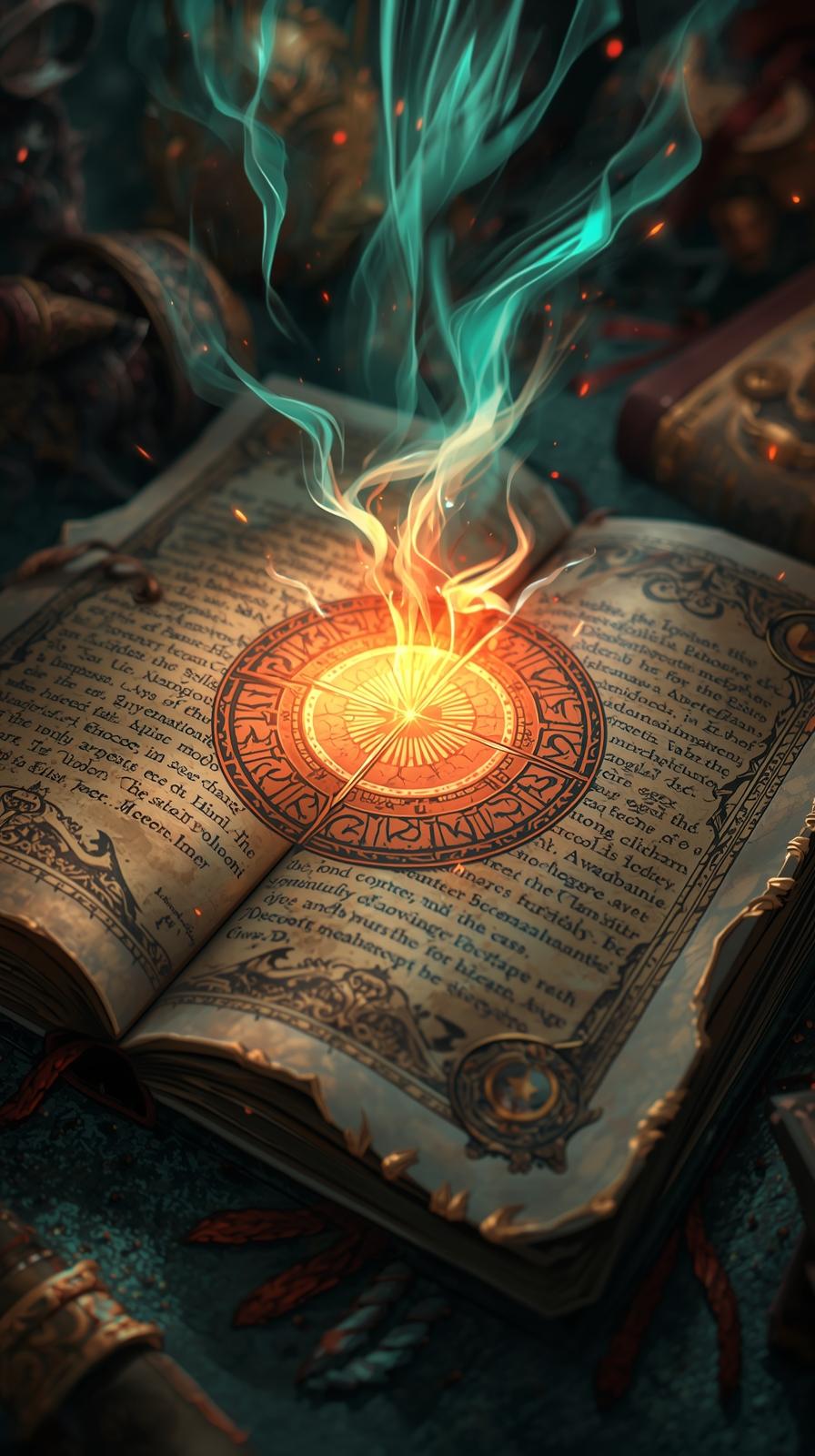 Black Clover Grimoire Page Flare