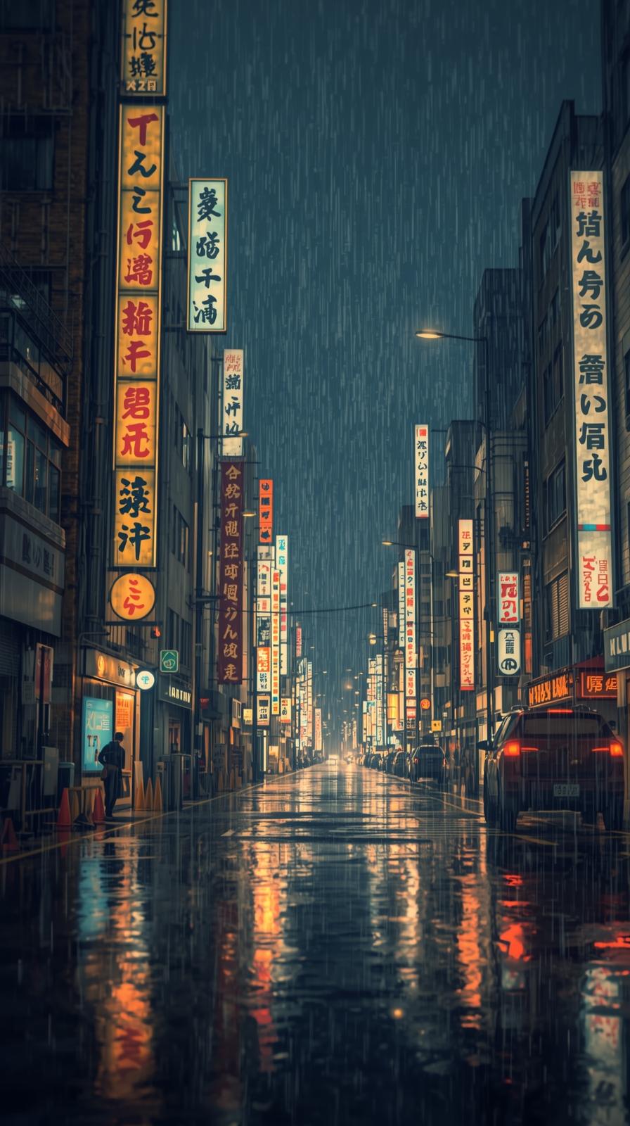 Weathering With You Rainy City Glow