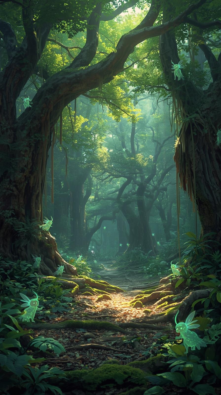 Princess Mononoke Forest Spirits