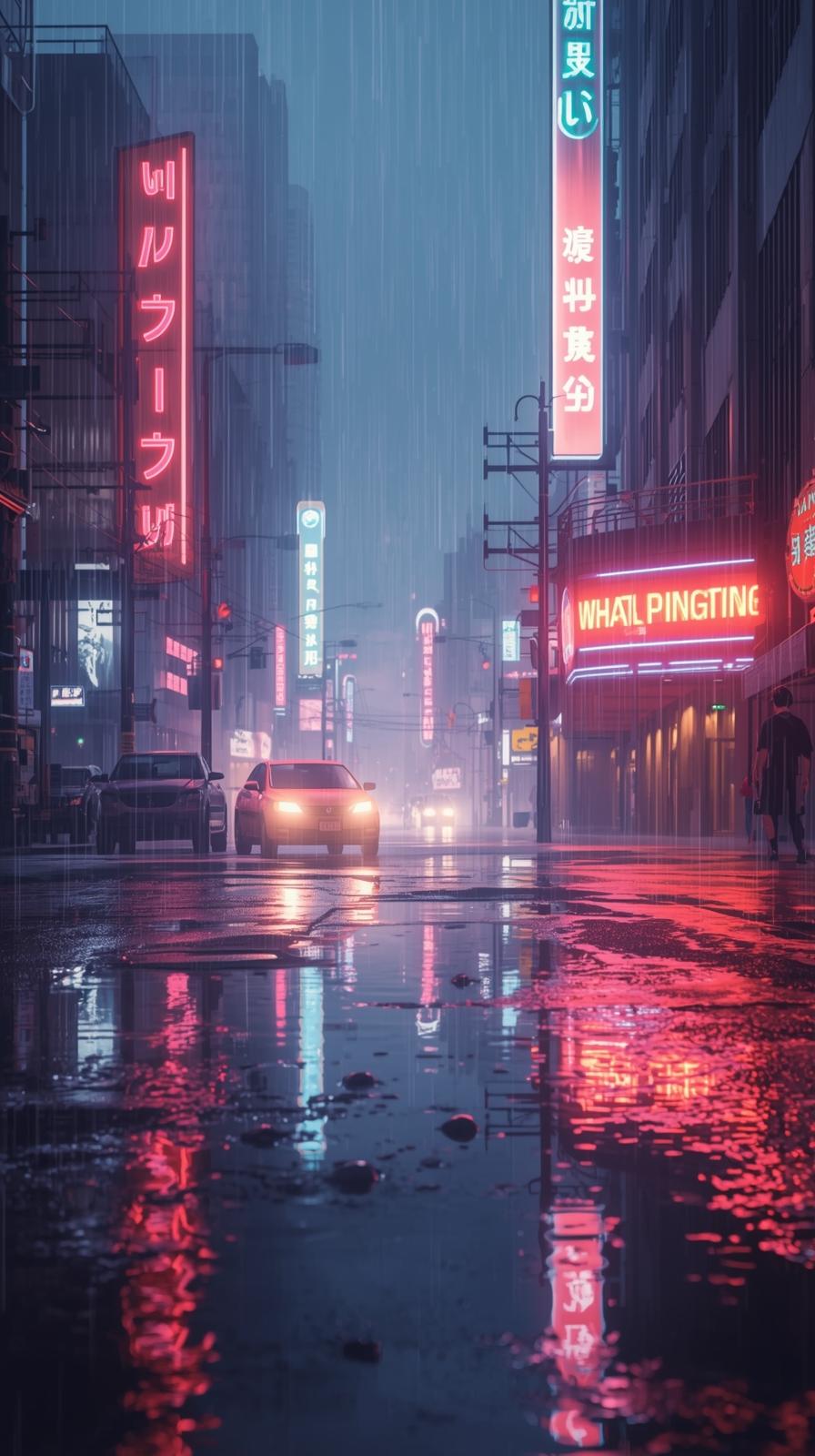 Weathering With You Rainy City Glow