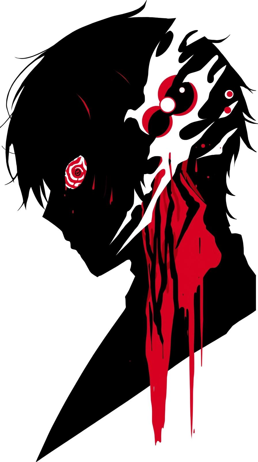 Bleach ZanpakutTokyo Ghoul Half Mask Portraito Sil