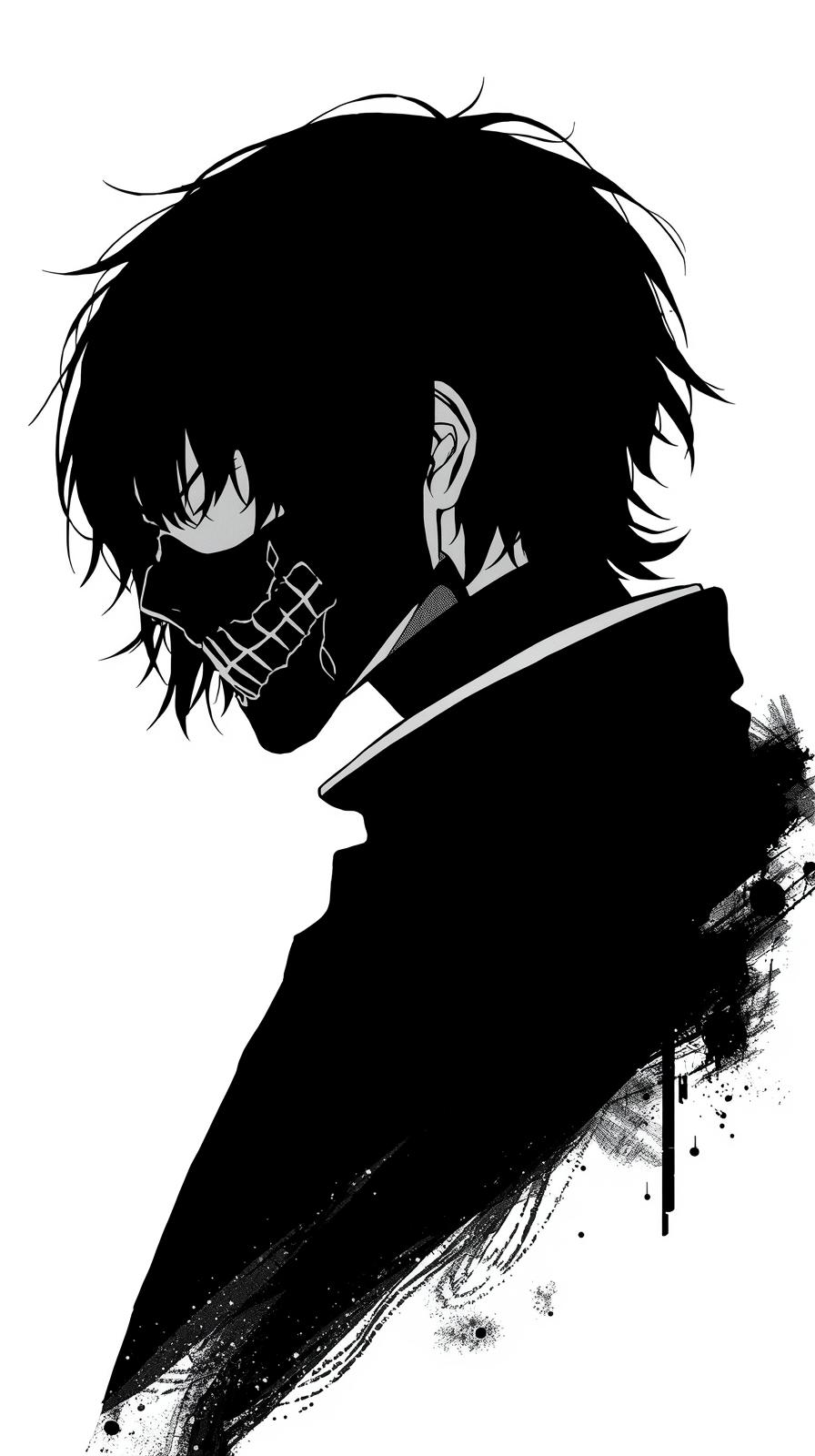 Bleach ZanpakutTokyo Ghoul Half Mask Portraito Sil