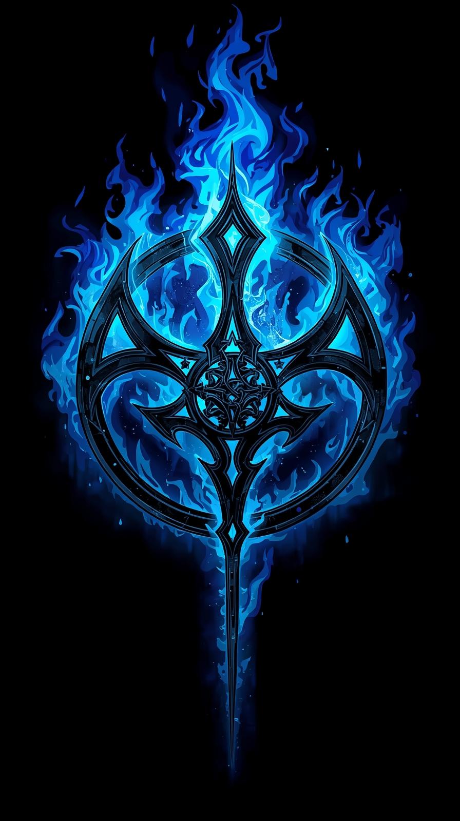 Blue Exorcist Demon Flames Sigil