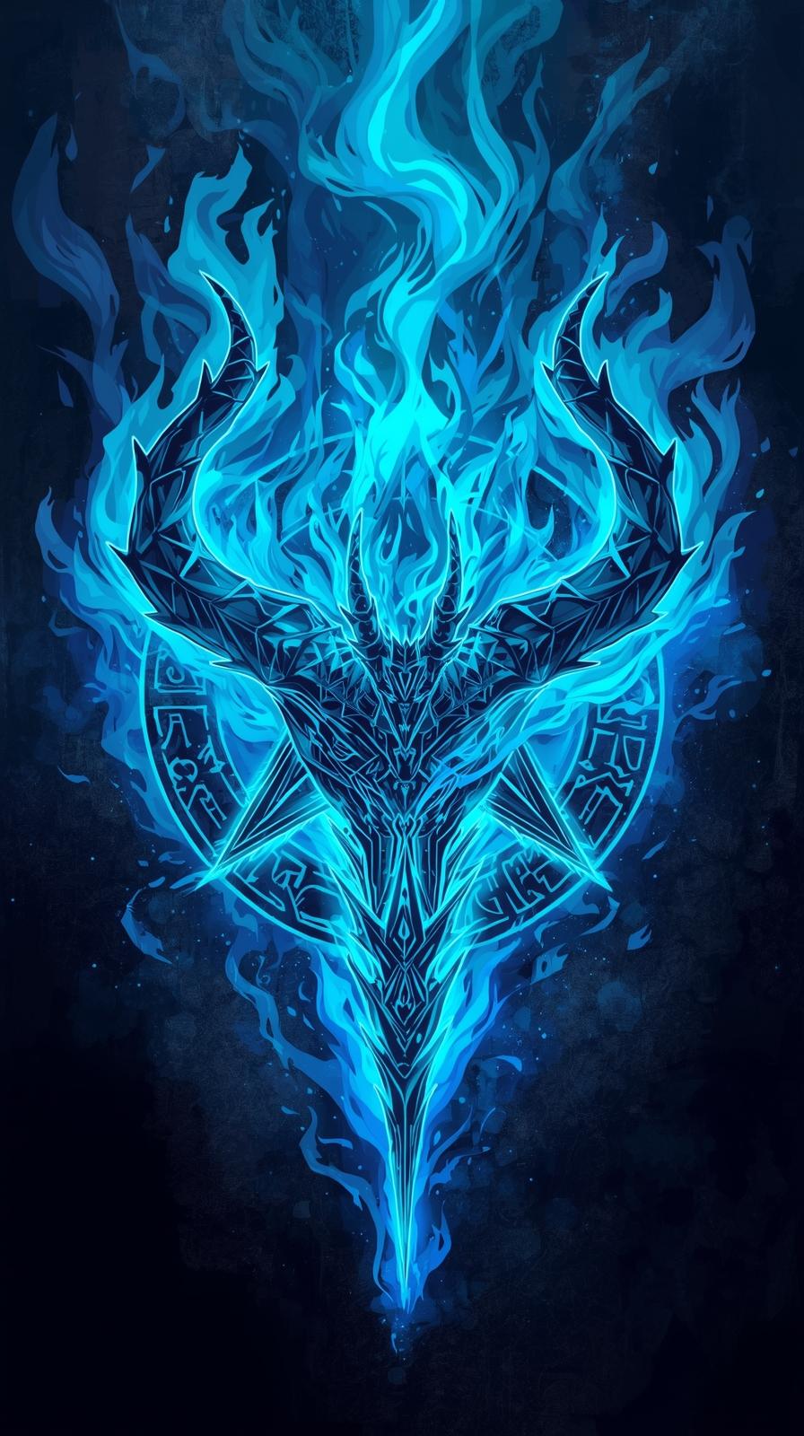 Blue Exorcist Demon Flames Sigil