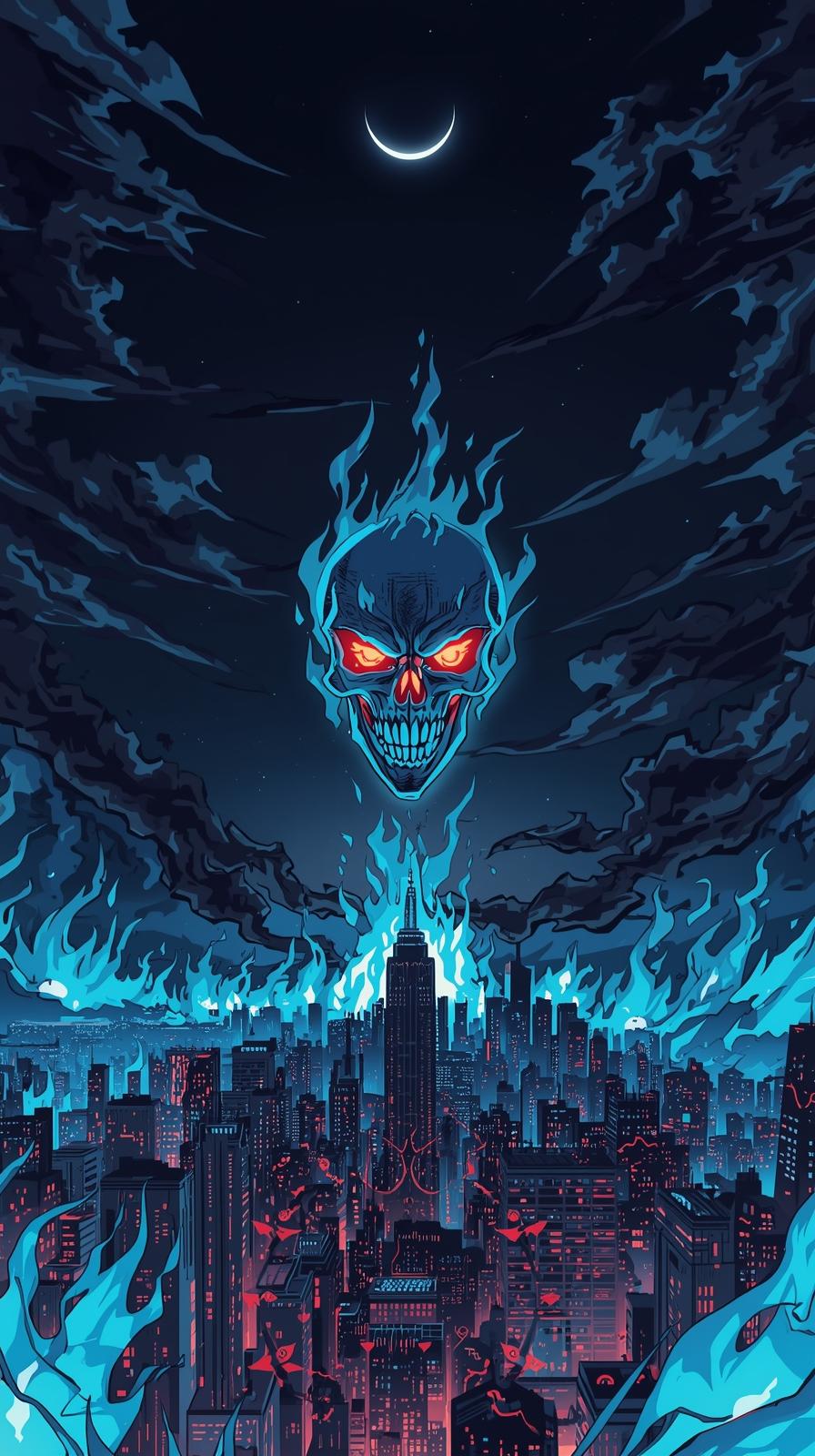 Blue Exorcist DemoSoul Eater Moon Grin Skylinen Fl