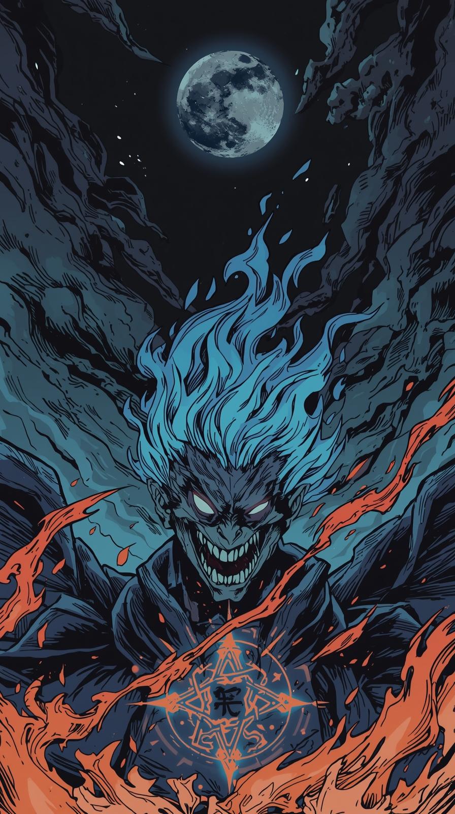 Blue Exorcist DemoSoul Eater Moon Grin Skylinen Fl