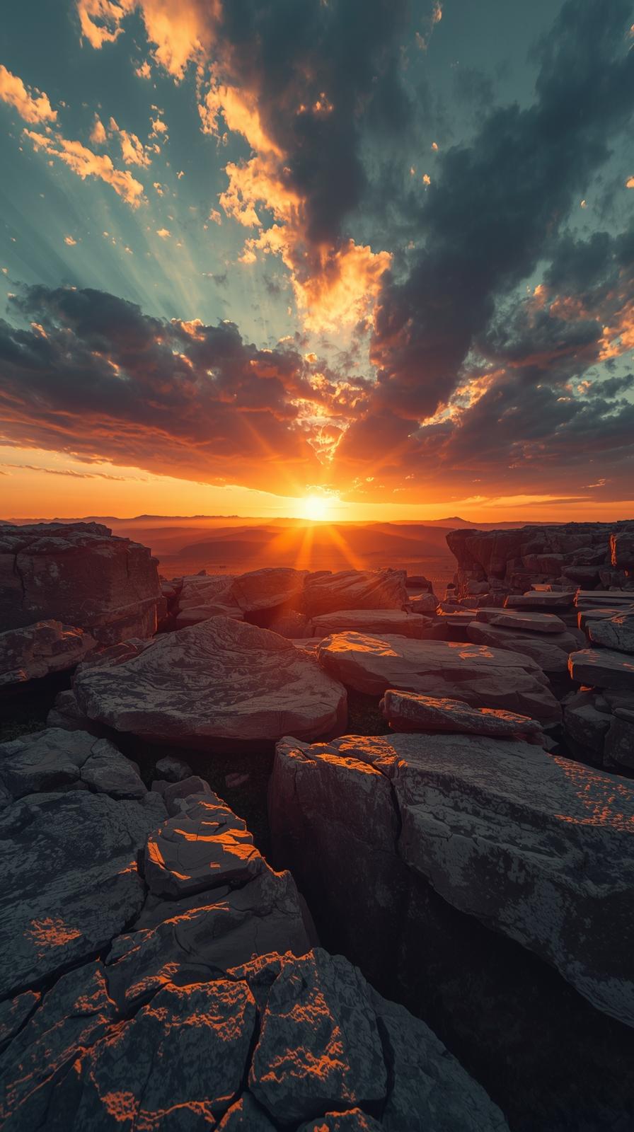 Dr Stone Stone Cracked Sunrise