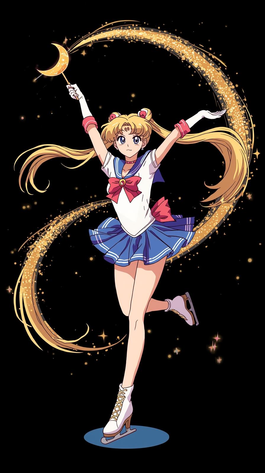 Yuri On Ice RinSailor Moon Crescent Wand Sparklesk