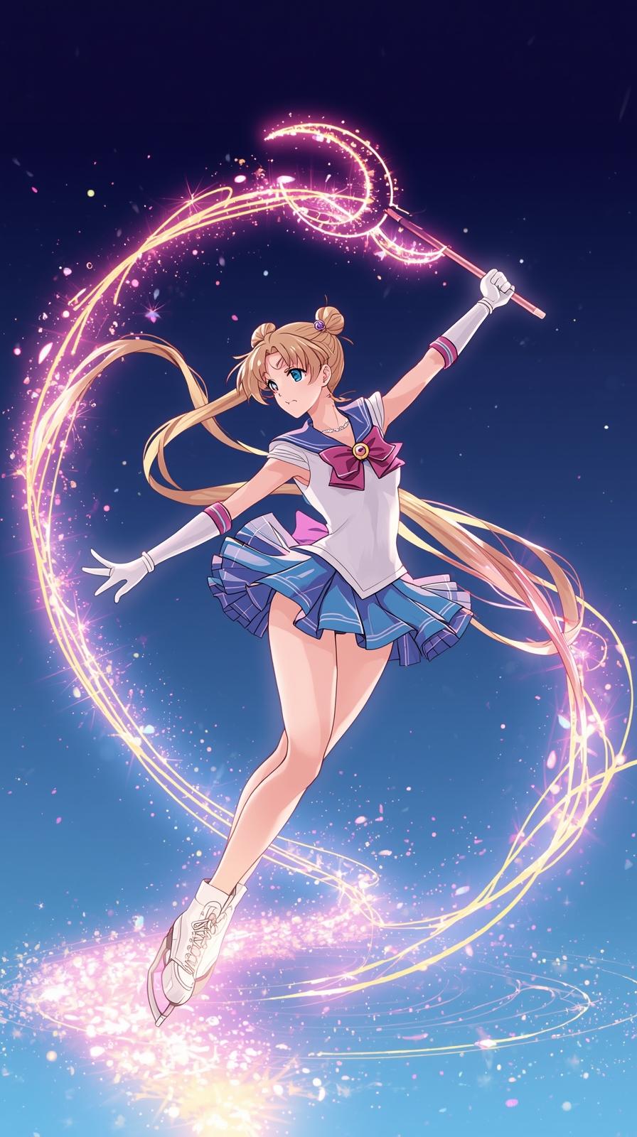 Yuri On Ice RinSailor Moon Crescent Wand Sparklesk