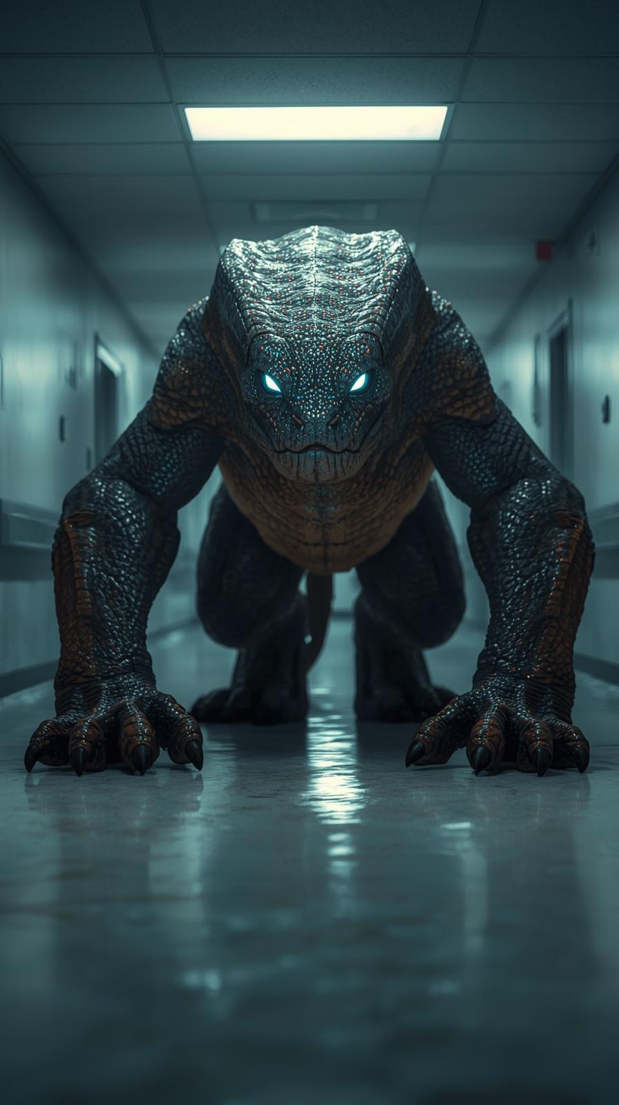 Monster Chilling Hospital Corridor