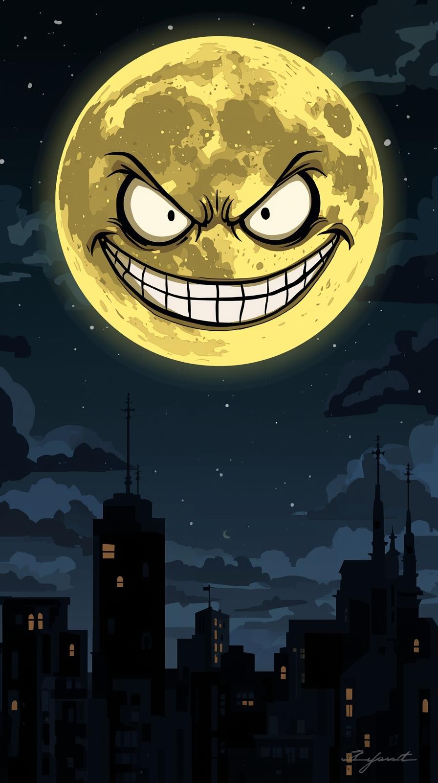 Soul Eater Moon Grin Skyline