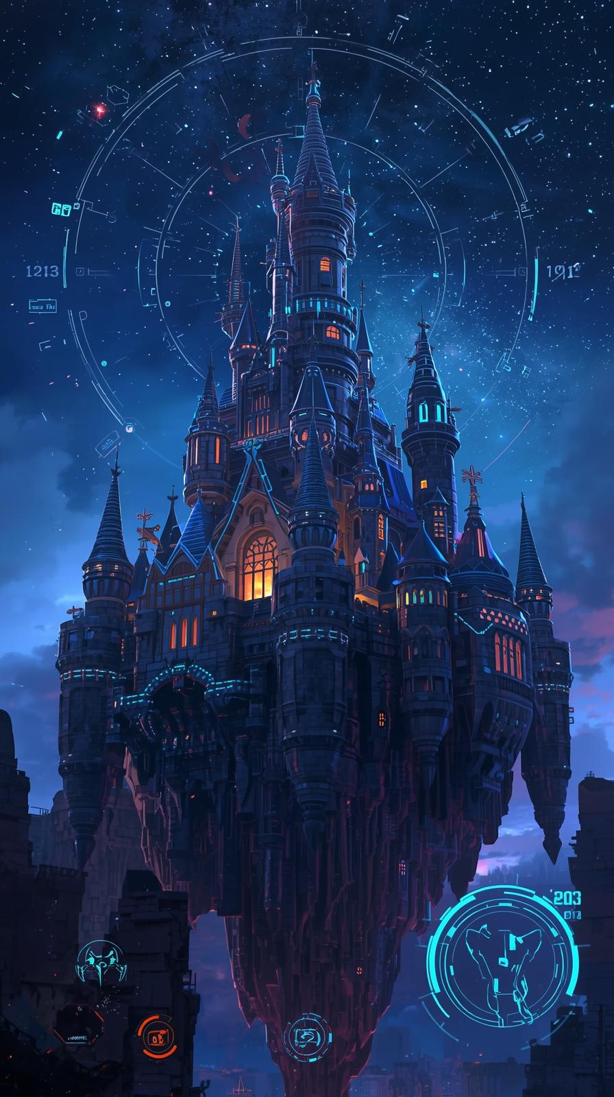 Sword Art Online Floating Castle HUD