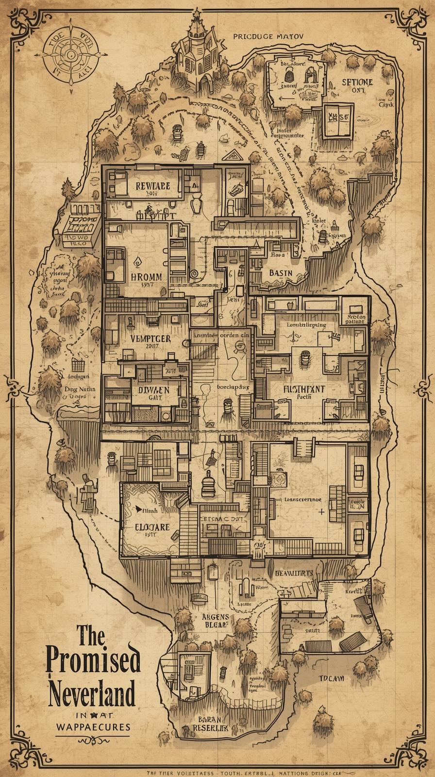 The Promised Neverland Escape Plan Map