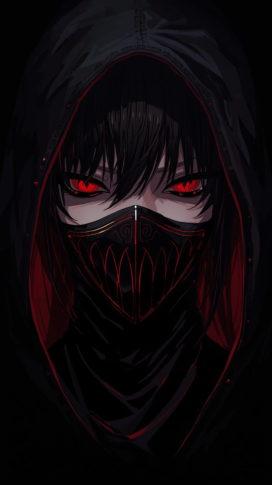 Tokyo Ghoul Half Mask Portrait