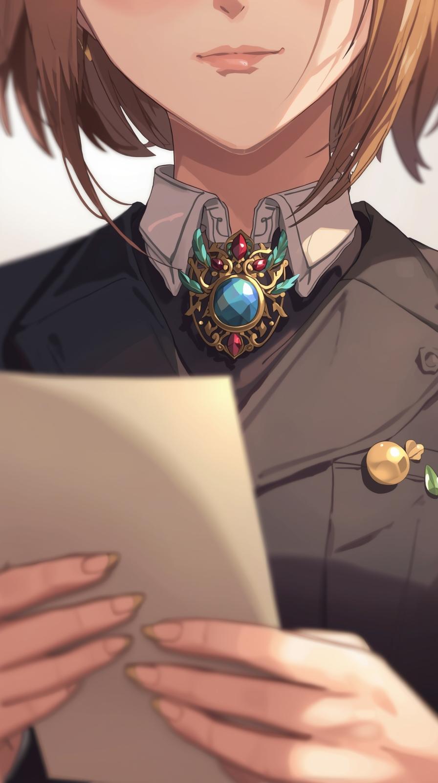 Violet Evergarden Letter And Brooch
