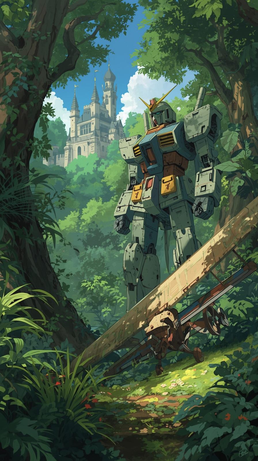 Nausica Valley Castle In The Sky Robot Guardian Ga