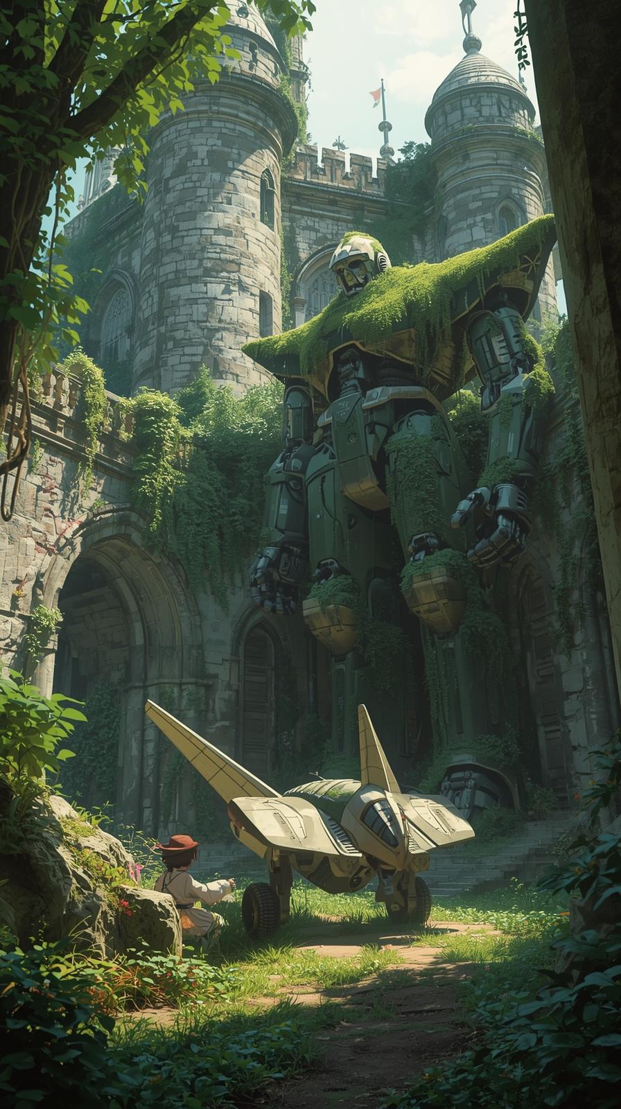 Nausica Valley WinCastle In The Sky Robot Guardian