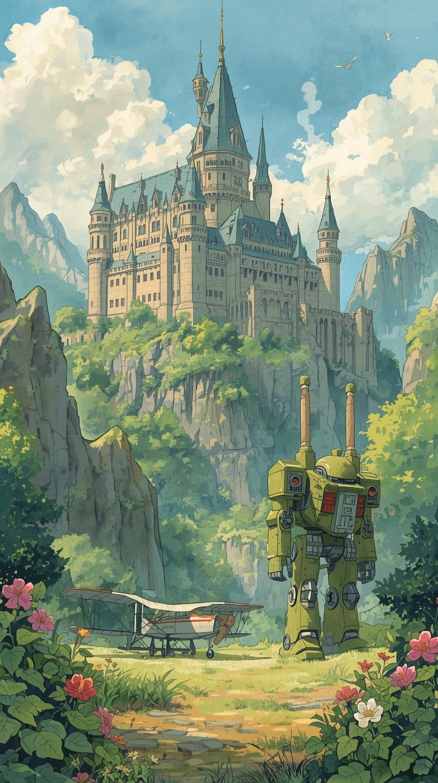 Nausica Valley WinCastle In The Sky Robot Guardian