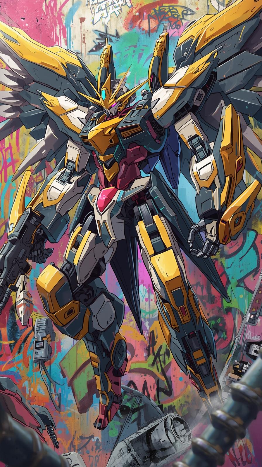 JoJo Golden WinEvangelion Unit Power Cabled Graffi