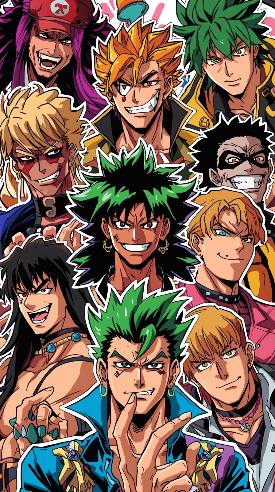 JoJo Iconic Pose Collage