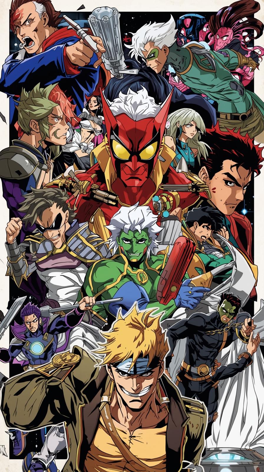 JoJo Iconic Pose Collage