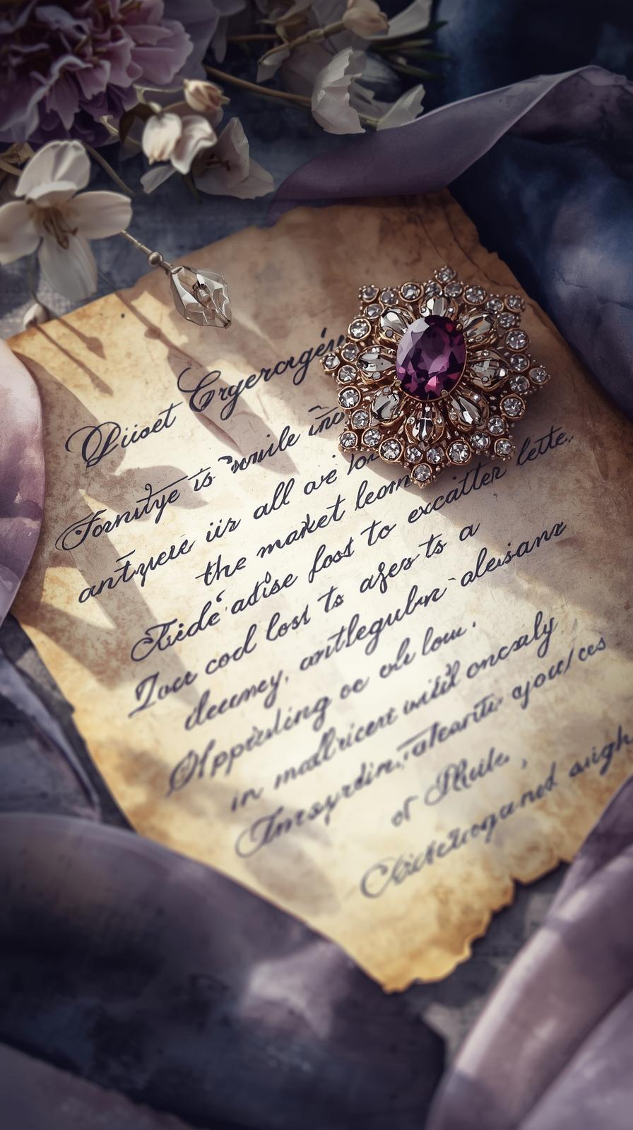 Violet Evergarden Letter And Brooch