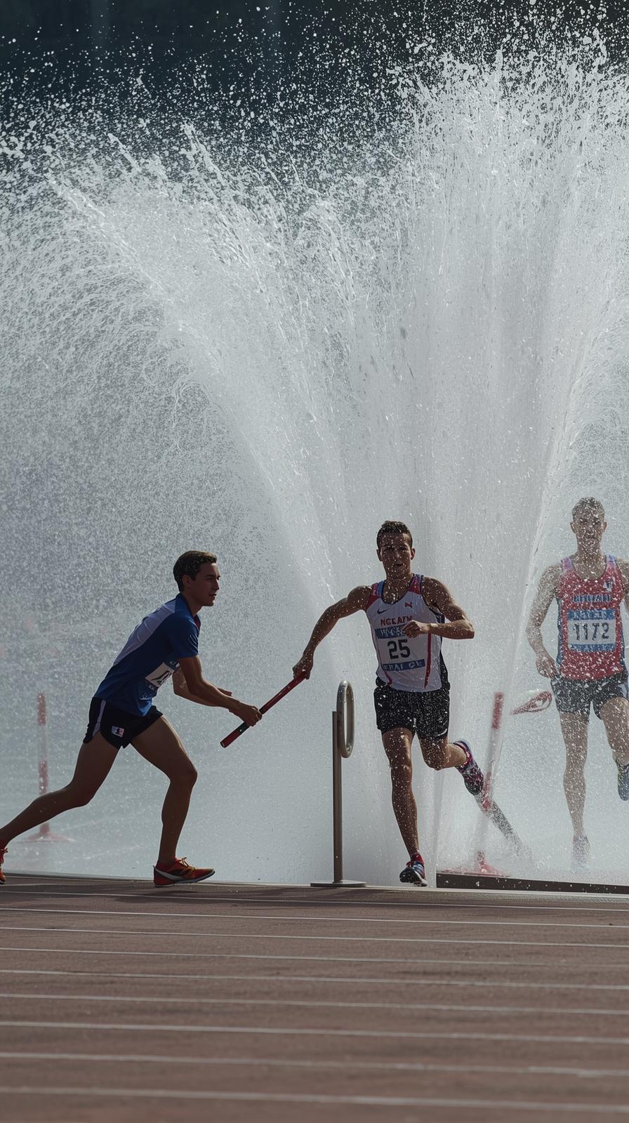X    Baton HandoSteeplechase Water Pit Splashff