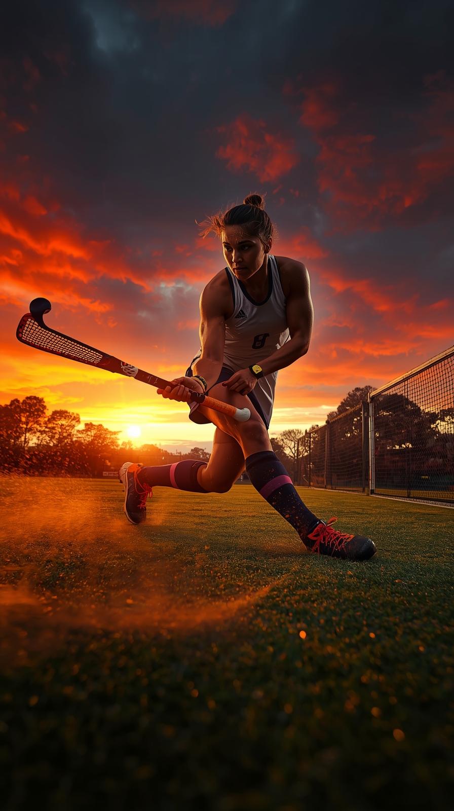 Field Hockey Reverse Stick Hit