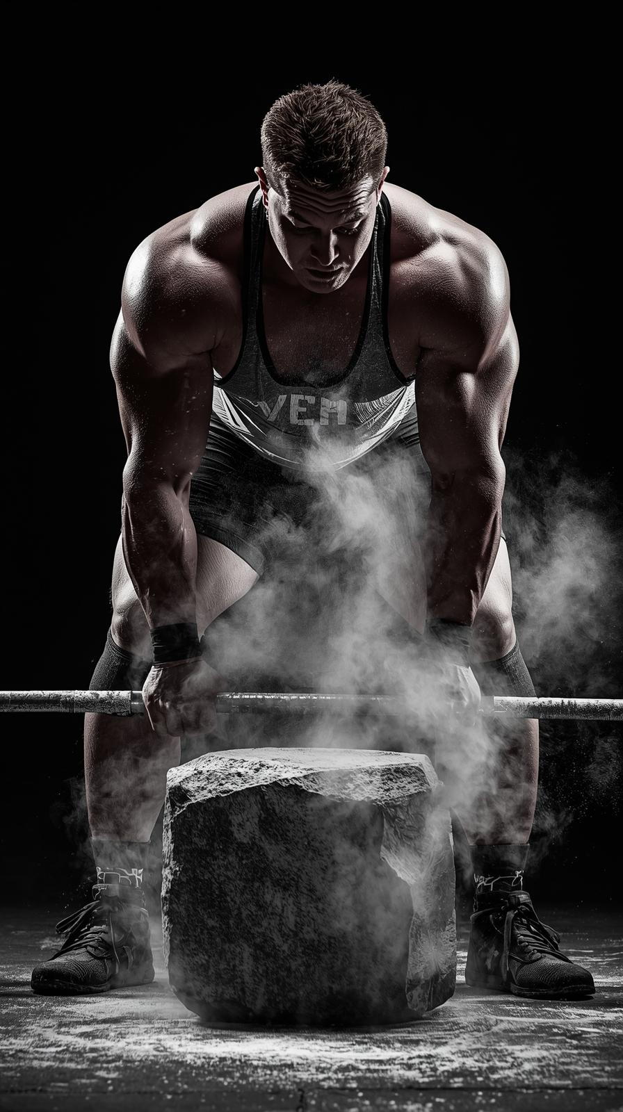 Powerlifting DeadlifStrongman Atlas Stone Loadt Ch