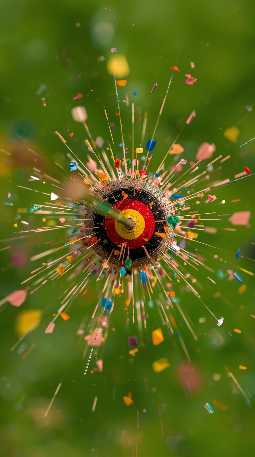 Archery Bullseye FleSkeet Shooting Clay Bursttchin