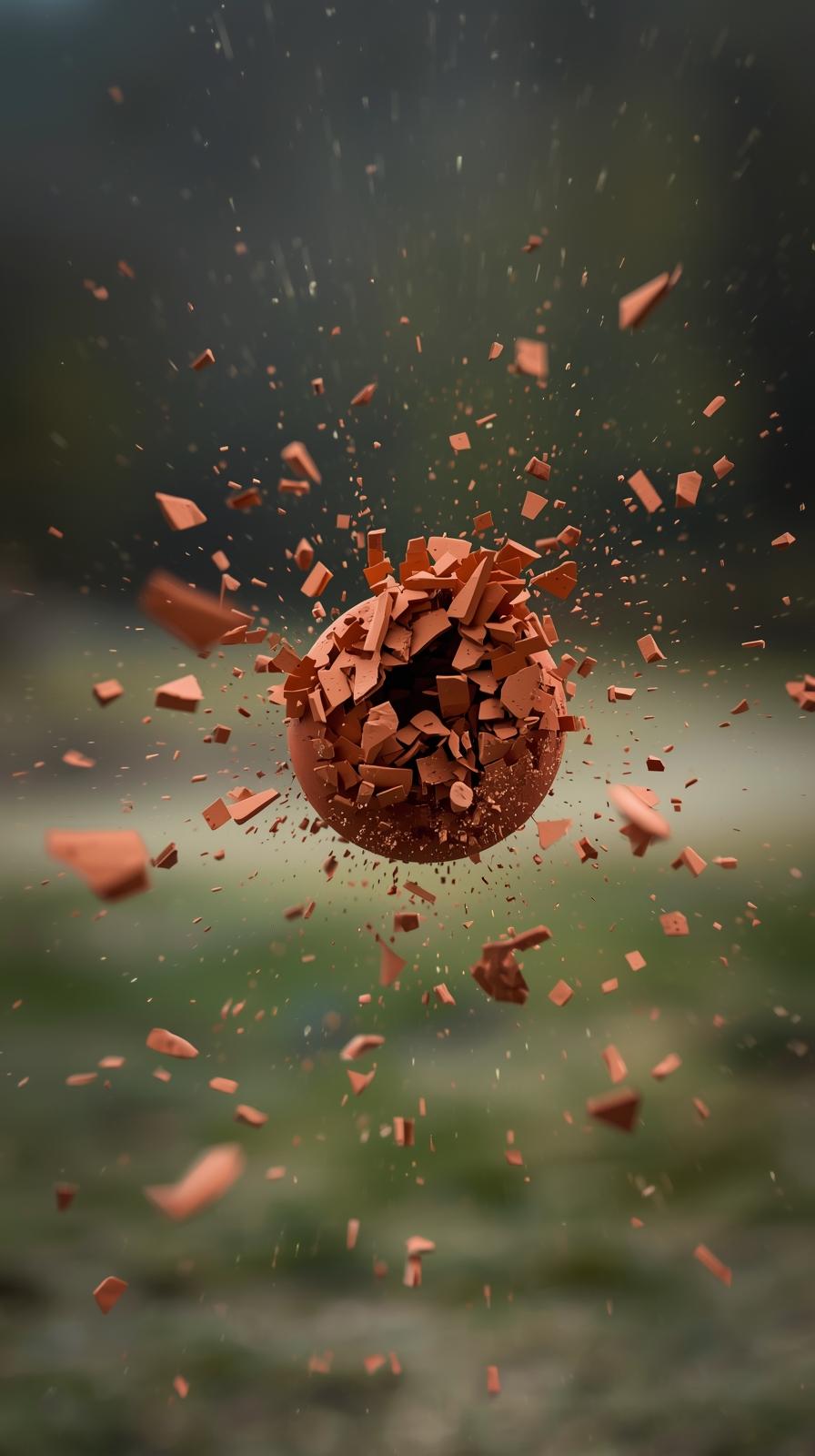 Archery Bullseye FleSkeet Shooting Clay Bursttchin