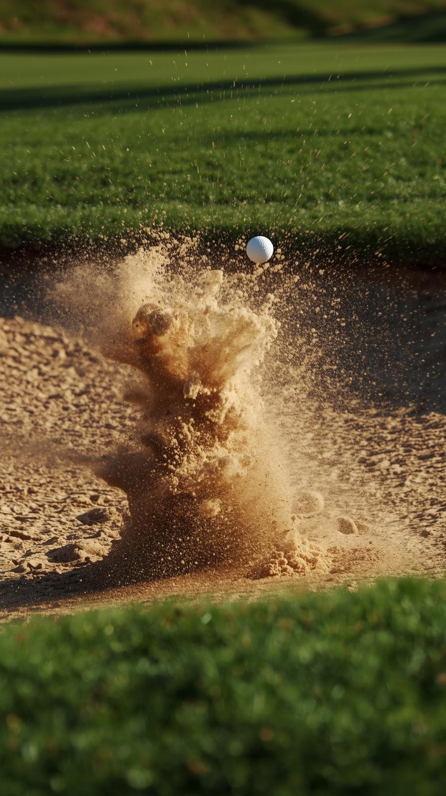 Golf Bunker Splash Shot