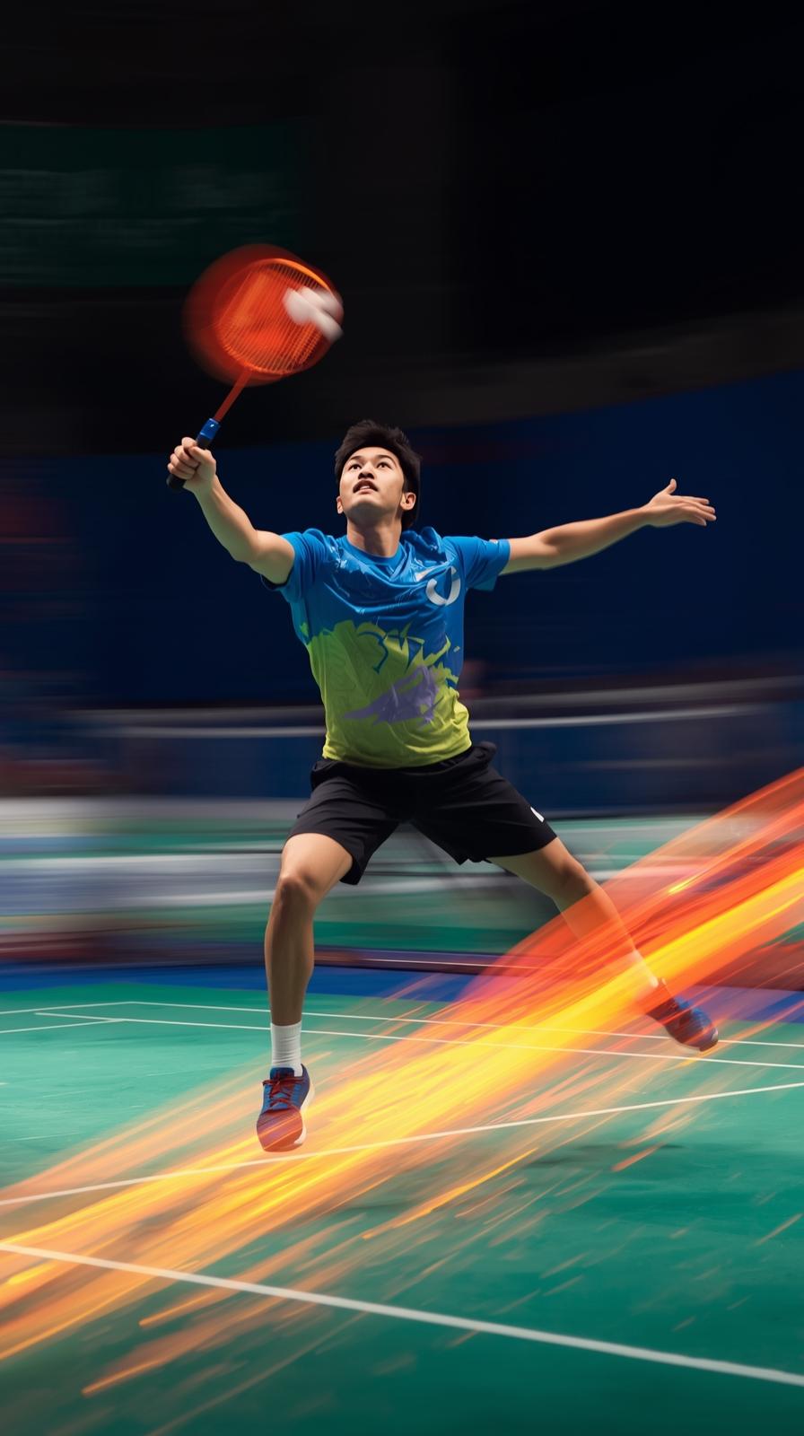 Badminton Jump Smash Trail