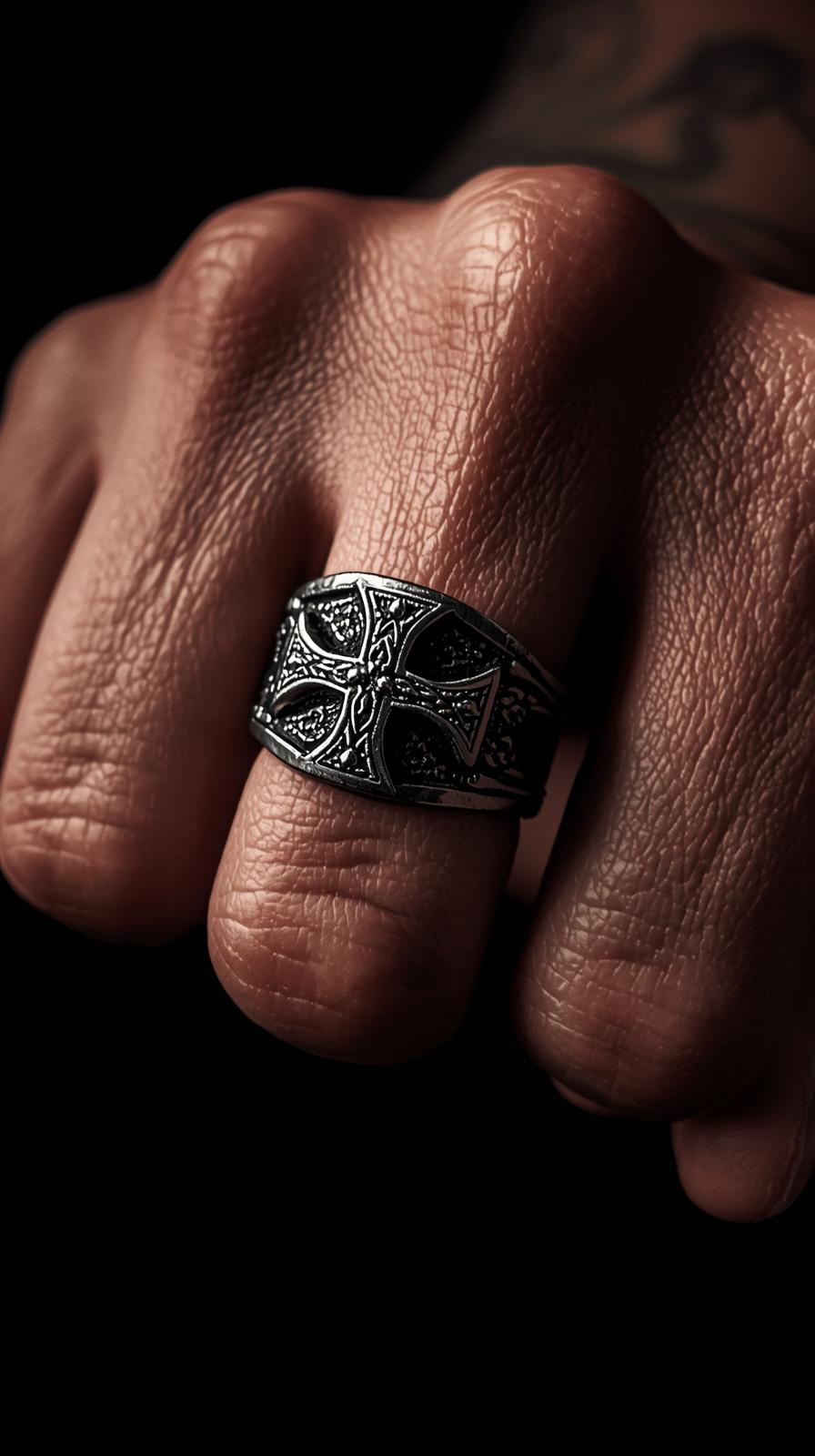 Rings Iron Cross Hold