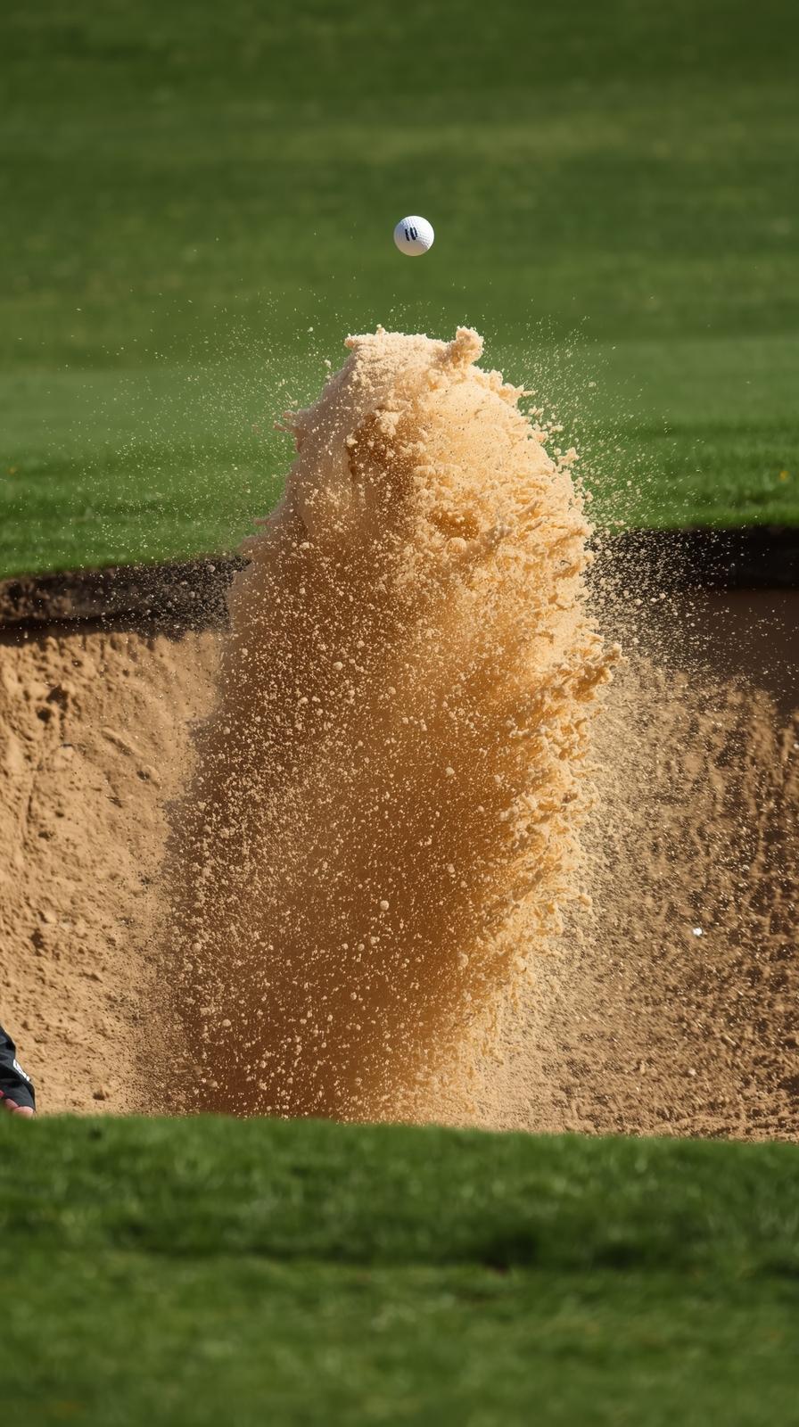 Golf Bunker Splash Shot